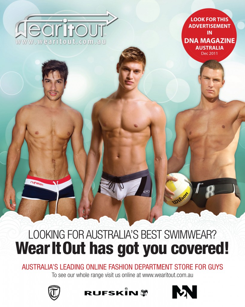 DNA Magazine Australia gets a full page Wear It Out advert for December